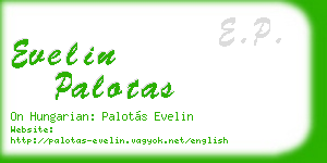 evelin palotas business card